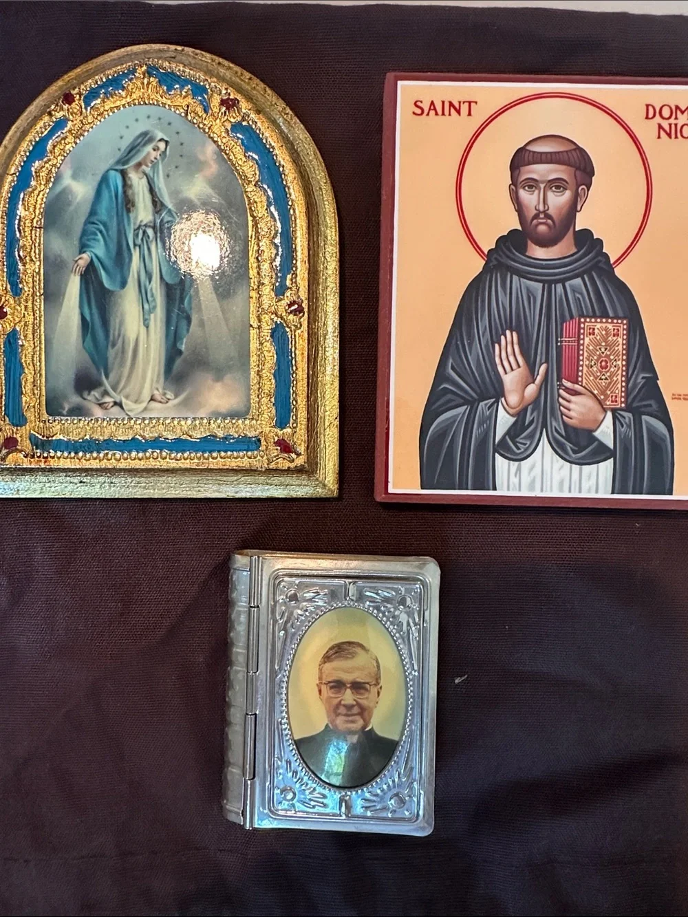 Religious Icons and Saint Josemaria Escrivá Rosary Box